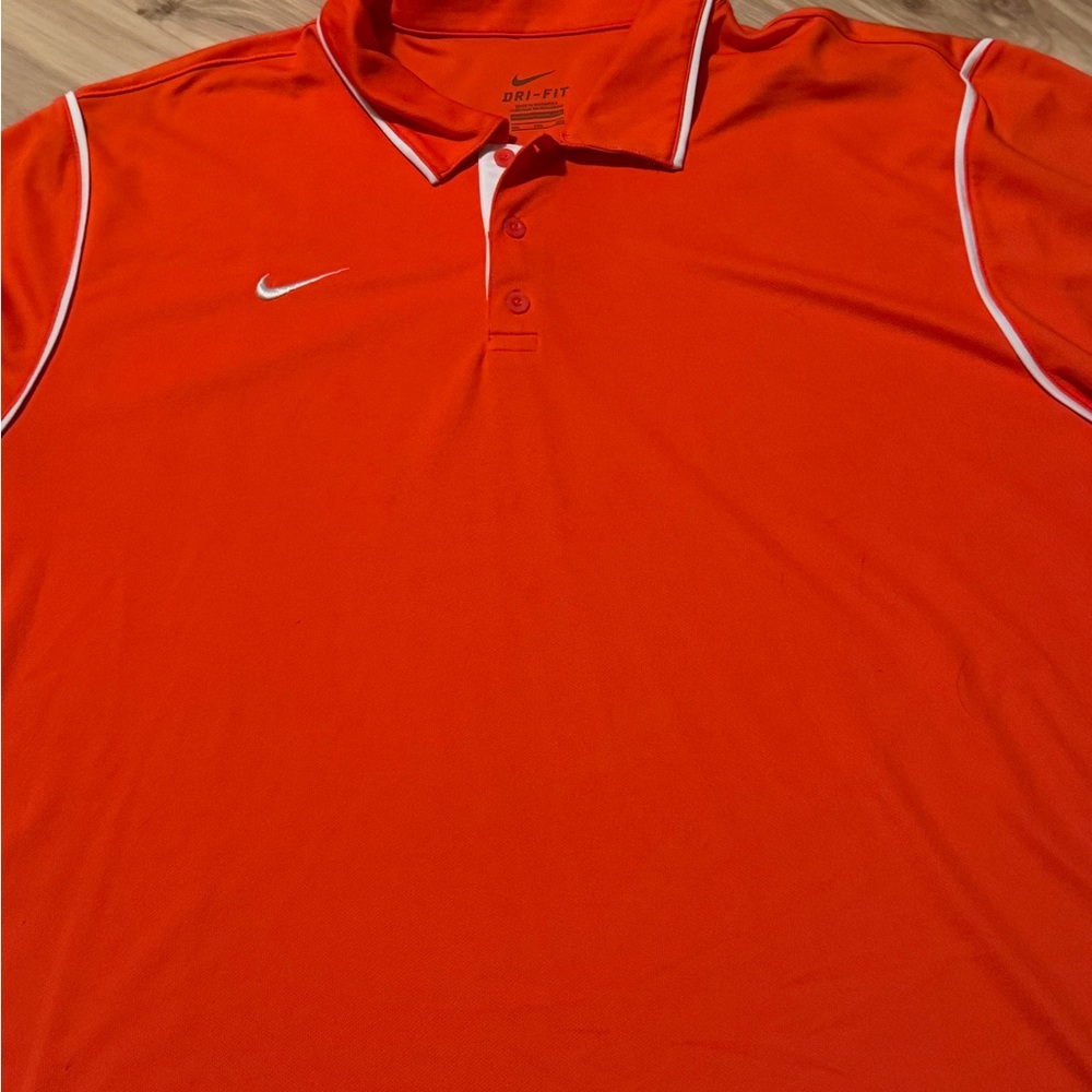 Nike Men’s Orange Dri-FIT Polo Shirt 3XL mens. EUC like new.